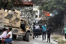 MSS Officers involved in an accident in Haiti.